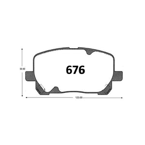 Pastillas de Freno GTX CLASSIC P0676 Toyota Corolla Gli (2003–2004) - imagen 3