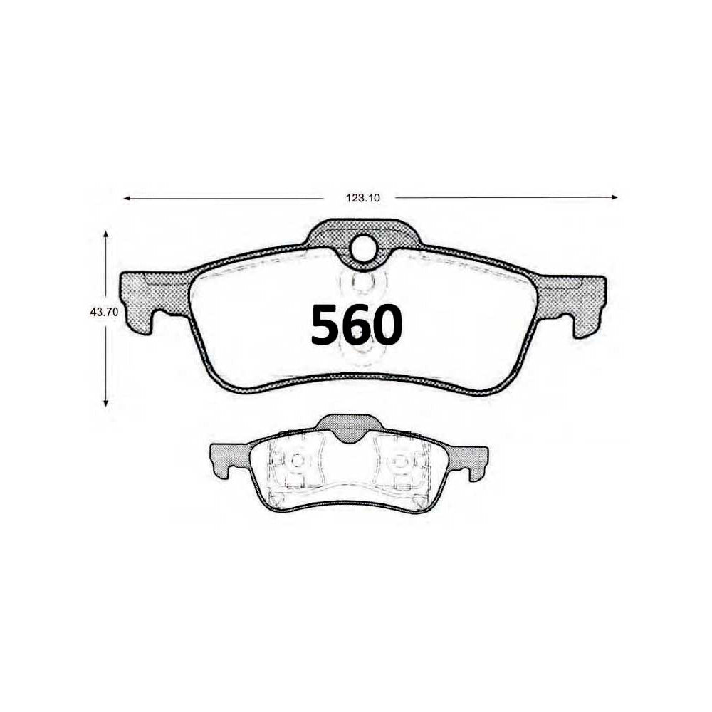 Pastillas de Freno ITAL BRAKES PM P0560 Austin Mini Tr02 - imagen 3