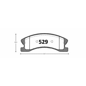 Pastillas de Freno GTX CLASSIC P0529 Jeep Grand Cherokee 02- - imagen 2