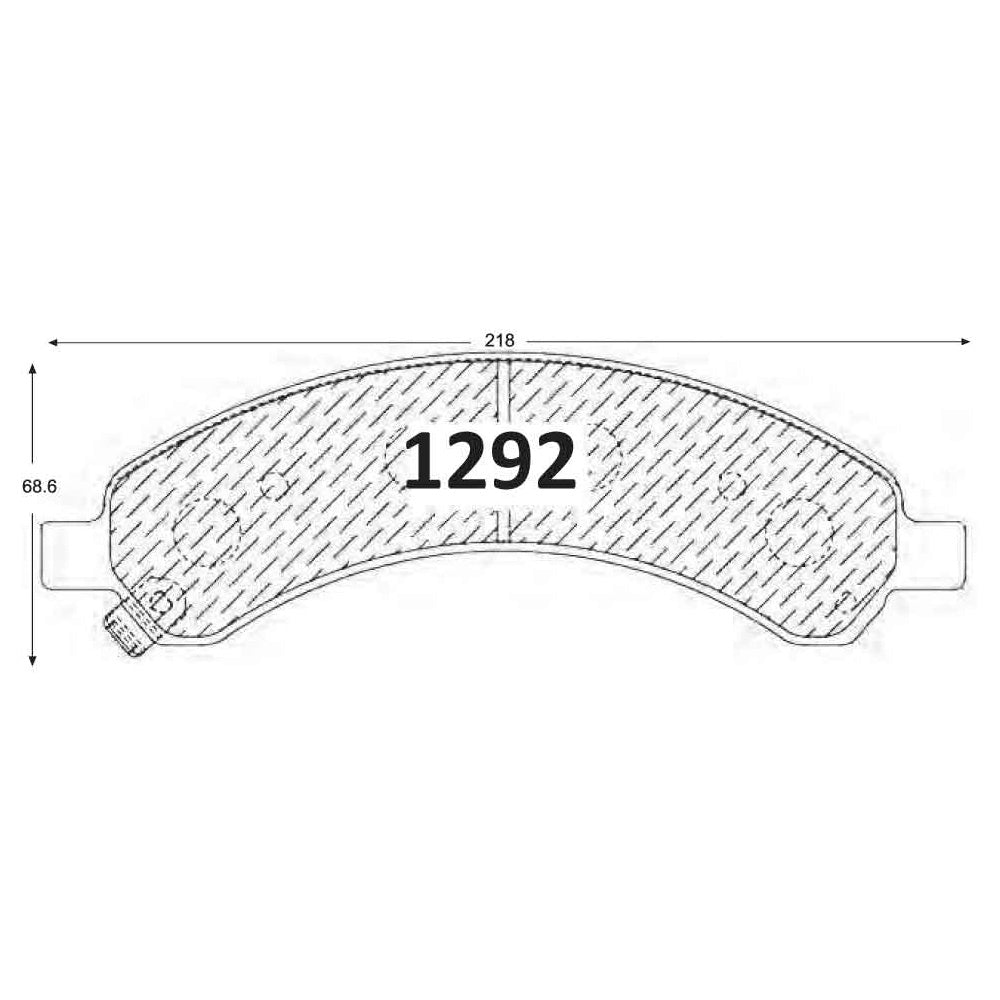 Pastillas de Freno Traseras GTX CLASSIC P1292 Chevrolet Express 03/09 - imagen 2