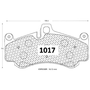 Pastillas de Freno Delanteras GTX CLASSIC P1017 Porsche 911 01/07 /Boxster S 06/10 - imagen 2