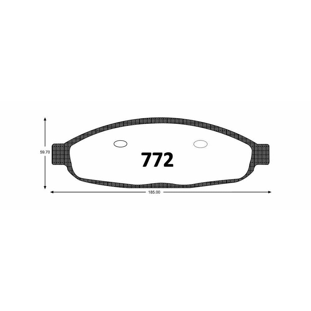 Pastillas de Freno GTX CLASSIC P0772 Jeep Pacifica D 04 - imagen 2