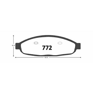 Pastillas de Freno GTX CLASSIC P0772 Jeep Pacifica D 04 - imagen 2