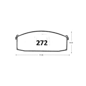 Pastillas de Freno GTX CLASSIC P0272 Datsun Stanza (1982) - imagen 2