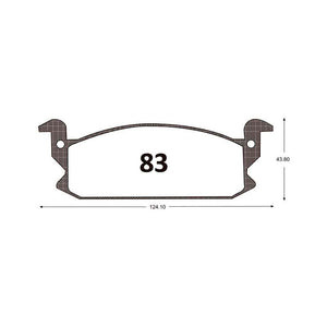 Pastillas de Freno GTX CLASSIC P0083 Daihatsu Charade-G-11 - imagen 2
