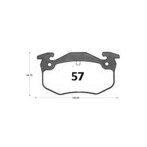 Pastillas de Freno GTX CLASSIC P0057 Citroen C 15 (2000–2006) - imagen 2