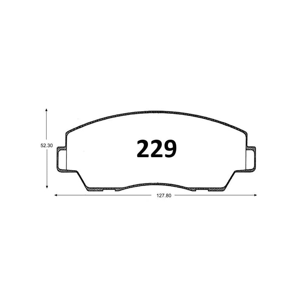 Pastillas de Freno ITAL BRAKES PM P0229 Mazda B 2000 (1985–1993) - imagen 3