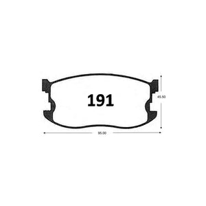 Pastillas de Freno GTX CLASSIC P0191 Chevrolet Gemini 1.5 (1989) - imagen 3