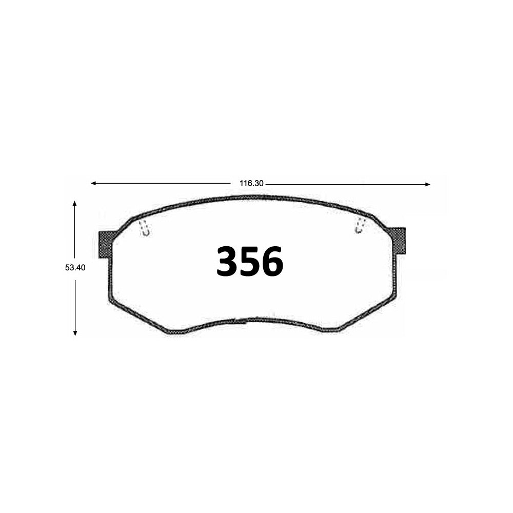 Pastillas de Freno ITAL BRAKES PM P0356 Toyota Hi Lux (1989–1994) - imagen 3