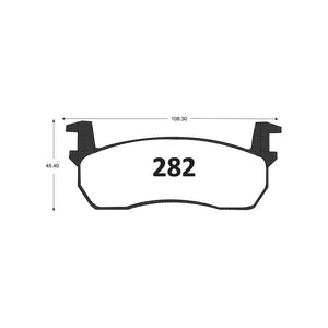 Pastillas de Freno GTX CLASSIC P0282 Datsun March Gl (1987–1988) - imagen 2
