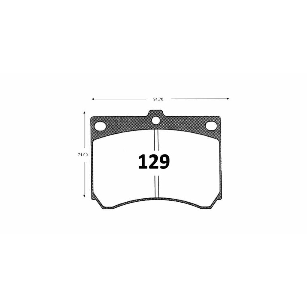 Pastillas de Freno GTX CLASSIC P0129 Mazda Artis Glx (1995–1999) - imagen 3