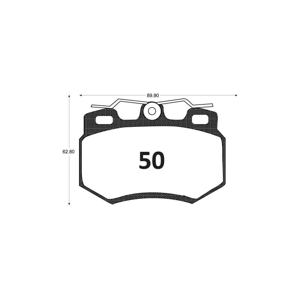 Pastillas de Freno GTX CLASSIC P0050 Chevrolet C 15 (1995–1996) - imagen 2