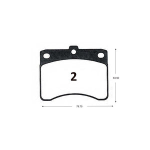 Pastillas de Freno ITAL BRAKES PM P0002 Asia-Daihatsu Furgon - imagen 3