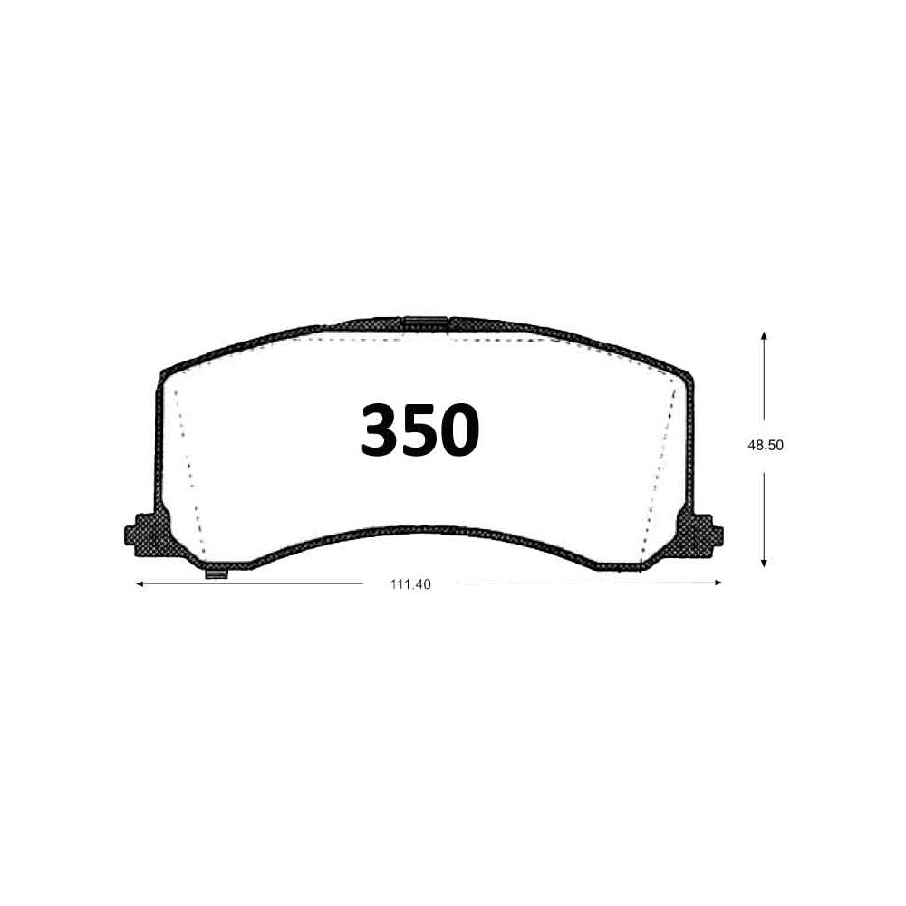 Pastillas de Freno GTX CLASSIC P0350 Suzuki Baleno (1995–1996) - imagen 3