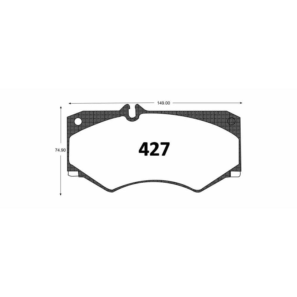 Pastillas de Freno GTX CLASSIC P0427 Mercedes Benz .jeep 99 - imagen 2