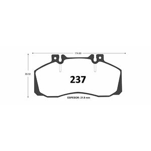 Pastillas de Freno GTX CLASSIC P0237 Mercedes Benz Lo (1991–2004) - imagen 3