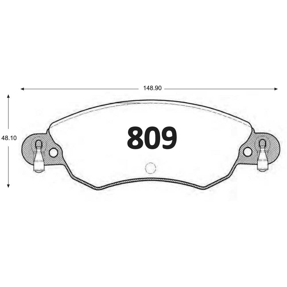 Pastillas de Freno Delanteras GTX CLASSIC P0809 Citroen C-5 03 - imagen 3