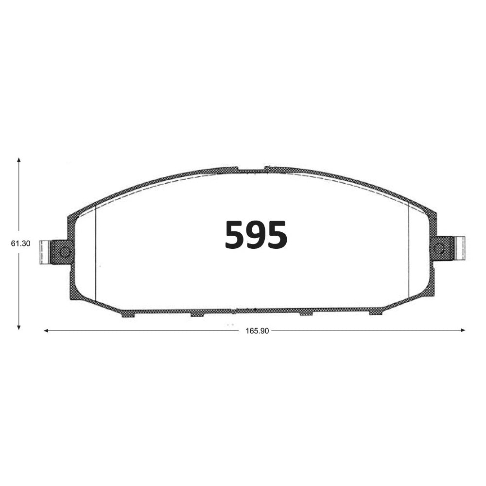 Pastillas de Freno GTX CLASSIC P0595 Nissan Patrol 97 - imagen 2