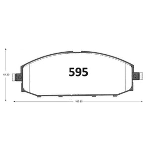 Pastillas de Freno GTX CLASSIC P0595 Nissan Patrol 97 - imagen 2