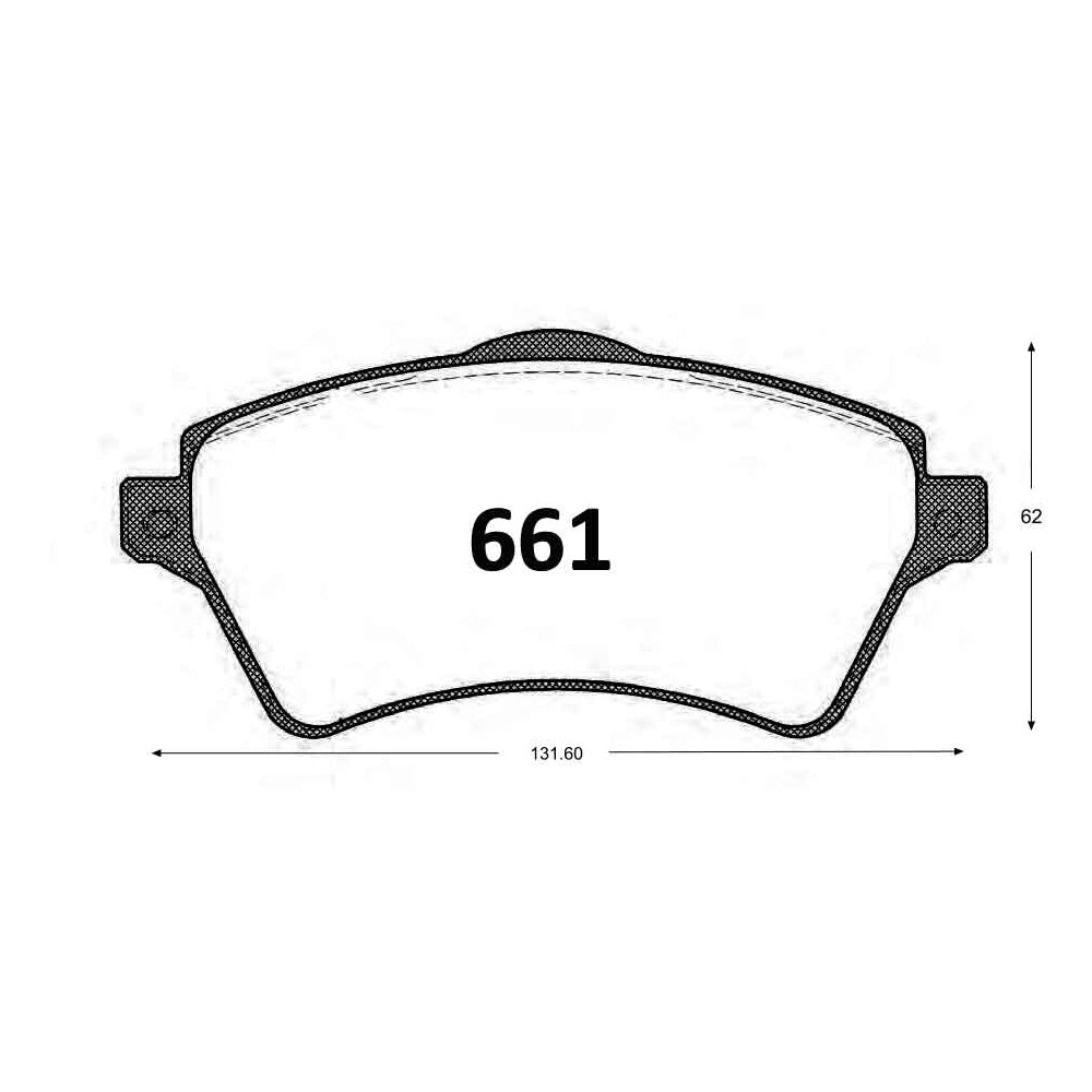 Pastillas de Freno GTX CLASSIC P0661 Rover Frelander 01 - imagen 2
