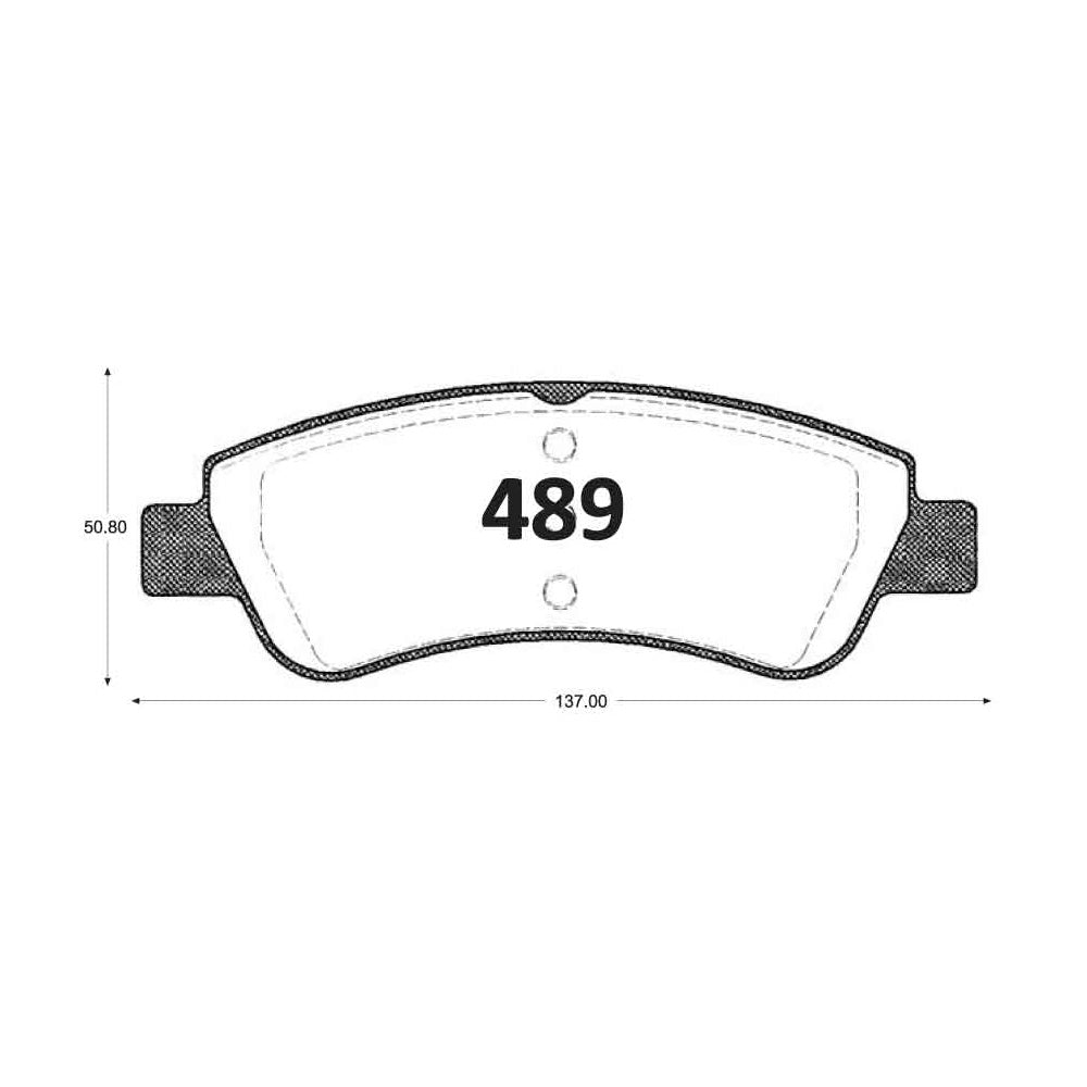 Pastillas de Freno GTX CLASSIC P0489 Peugeot 206 03 - imagen 3