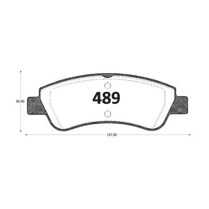 Pastillas de Freno GTX CLASSIC P0489 Peugeot 206 03 - imagen 3