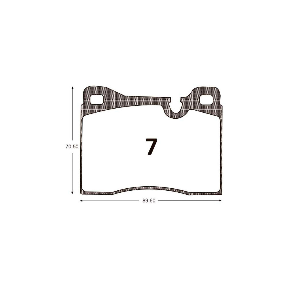 Pastillas de Freno Delanteras GTX CLASSIC P0007 Alfa-Bmw - imagen 2