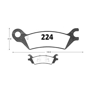 Pastillas de Freno Traseras ITAL BRAKES PM P0224 Mazda 929 (1983–1987) - imagen 3
