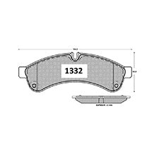 Pastillas de Freno Traseras GTX CLASSIC P1332 Fiat Iveco 2006- - imagen 3