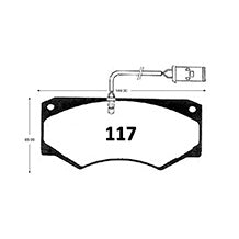 Pastillas de Freno Delanteras GTX CLASSIC P0117 Iveco Daily 84-90 - imagen 3