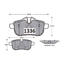 Pastillas de Freno Traseras GTX CLASSIC P1336 Bmw Z4 09- - imagen 3