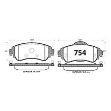 Pastillas de Freno Delanteras GTX CLASSIC P0754 Fiat Cronos Drive (2020–2022) - imagen 3