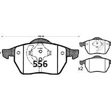 Pastillas de Freno GTX CLASSIC P0556 Audi A-3/A-4 D96 - imagen 3