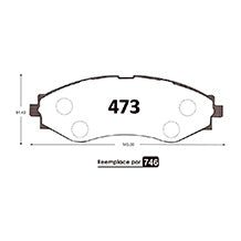 Pastillas de Freno Delanteras GTX CLASSIC P0473 Daewoo Rezzo 2.0 (2001–2006) - imagen 3
