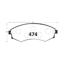 Pastillas de Freno GTX CLASSIC P0474 Hyundai Elantra Gls (1998–2005) - imagen 3