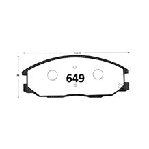 Pastillas de Freno GTX CLASSIC P0649 Kia Sorento Ex (2005–2006) - imagen 3