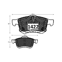 Pastillas de Freno Delanteras GTX CLASSIC P1422 Fiat 500l 14/17 - imagen 3