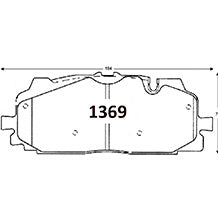 Pastillas de Freno Delanteras GTX CLASSIC P1369 Audi Q8 55 (2020–2022) - imagen 3