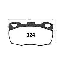 Pastillas de Freno Delanteras GTX CLASSIC P0324 Defender 92-97 - imagen 3