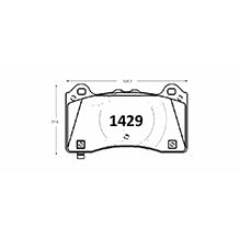 Pastillas de Freno Delanteras GTX CLASSIC P1429 Ford Focus 2.0 (2017–2019) - imagen 3