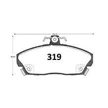 Pastillas de Freno Delanteras GTX CLASSIC P0319 Rover 214-220 91- - imagen 3