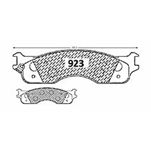 Pastillas de Freno Delanteras GTX CLASSIC P0923 Dodge Ram 04 - imagen 3