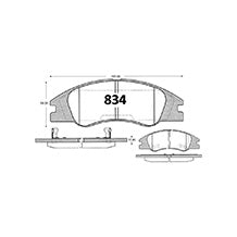 Pastillas de Freno GTX CLASSIC P0834 Kia Cerato Ex (2005–2019) - imagen 3
