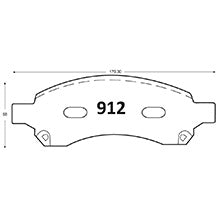 Pastillas de Freno GTX CLASSIC P0912 Chevrolet Colorado-Dmax-Tblazer D - imagen 3