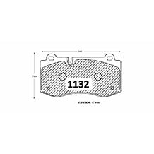 Pastillas de Freno Delanteras GTX CLASSIC P1132 Mercedes Benz S-400/550 07-10 - imagen 3