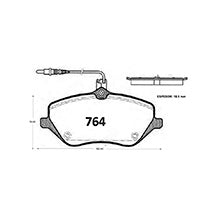 Pastillas de Freno Delanteras GTX CLASSIC P0764 Peugeot 407 04 - imagen 3