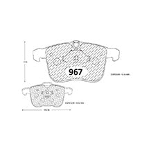 Pastillas de Freno Delanteras GTX CLASSIC P0967 Saab 9-3 Rda 16pulg. 2003 Del - imagen 3