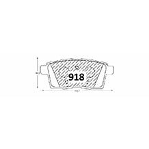 Pastillas de Freno Traseras GTX CLASSIC P0918 Mazda Cx 9 (2007–2015) - imagen 3