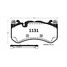 Pastillas de Freno Delanteras GTX CLASSIC P1131 Mercedes Benz C (2020–2022) - imagen 3