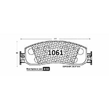 Pastillas de Freno Delanteras GTX CLASSIC P1061 Ford F-250/350 08 - imagen 3